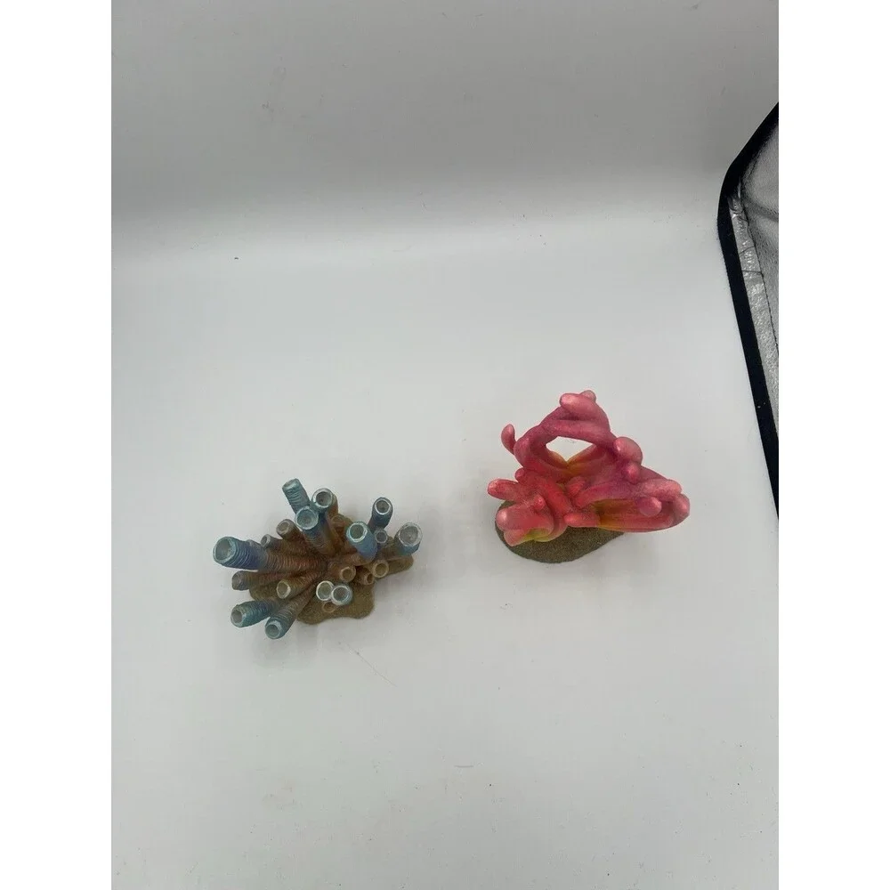 Aquarium Coral Decor Bundle Lot 2 Fish Tank Ornaments Resin Reef Decorations